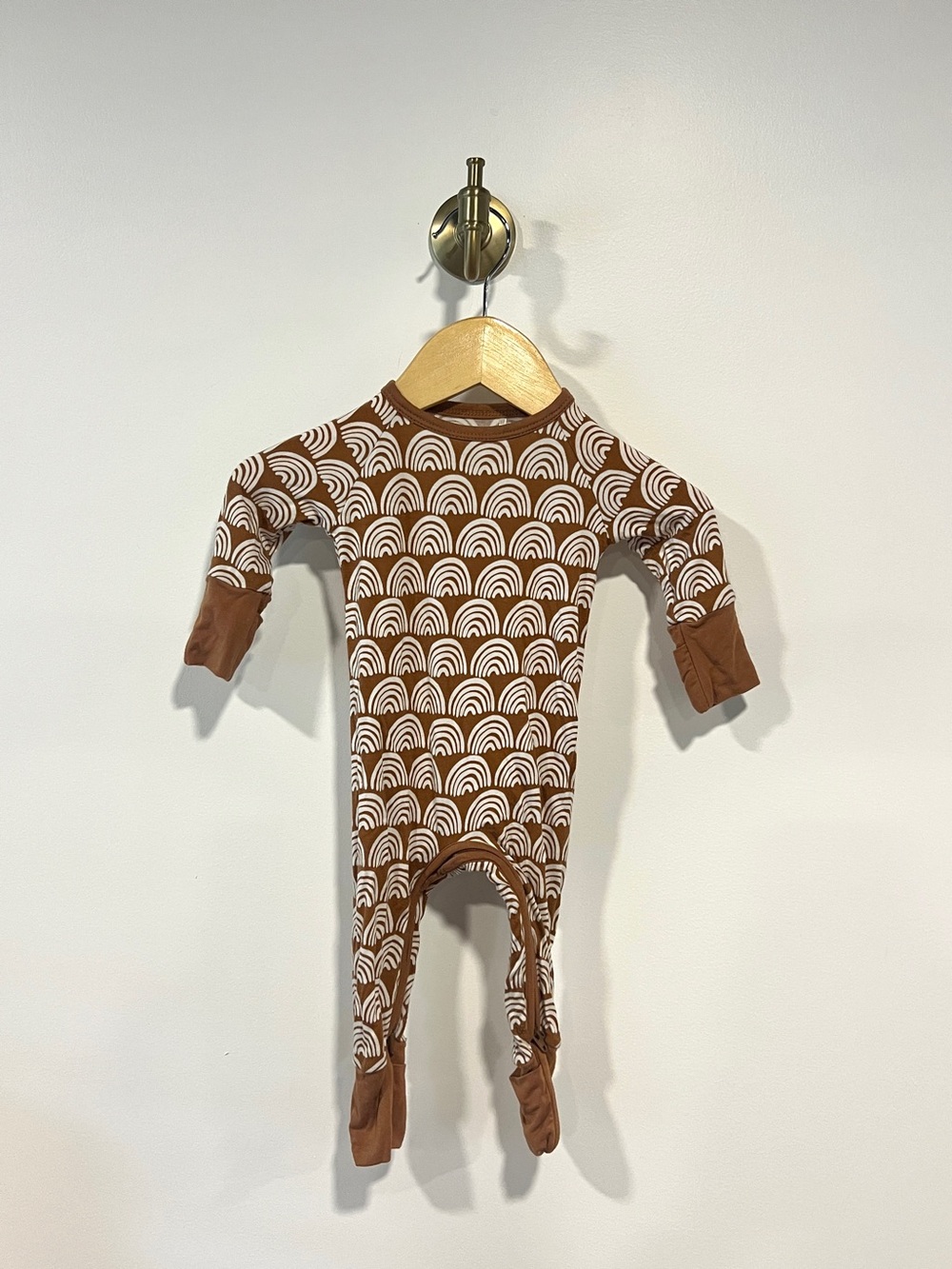 Little Sleepies Bamboo Crescent Zippy Rust Rainbows